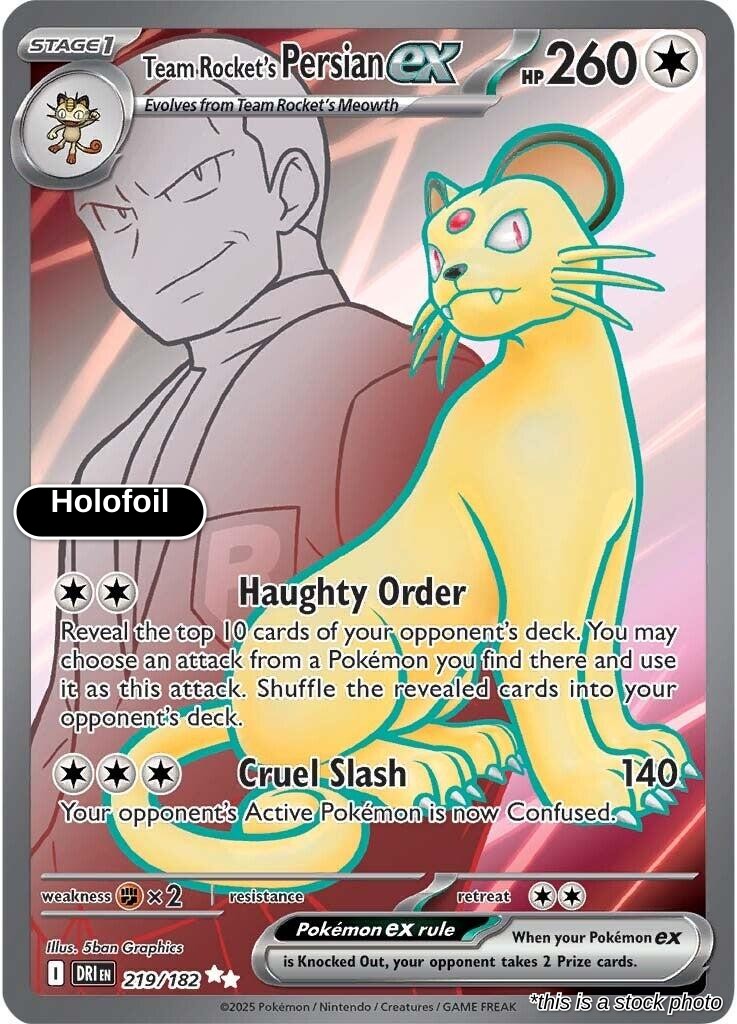 Team Rocket's Persian ex - 219/182