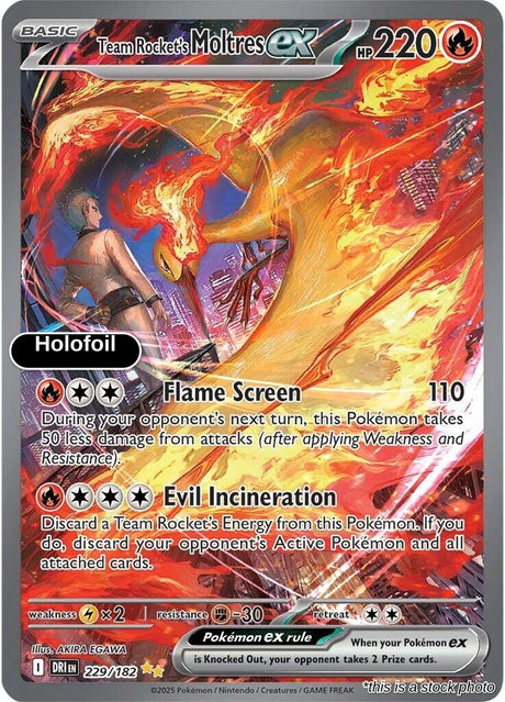 Team Rocket's Moltres ex - 229/182