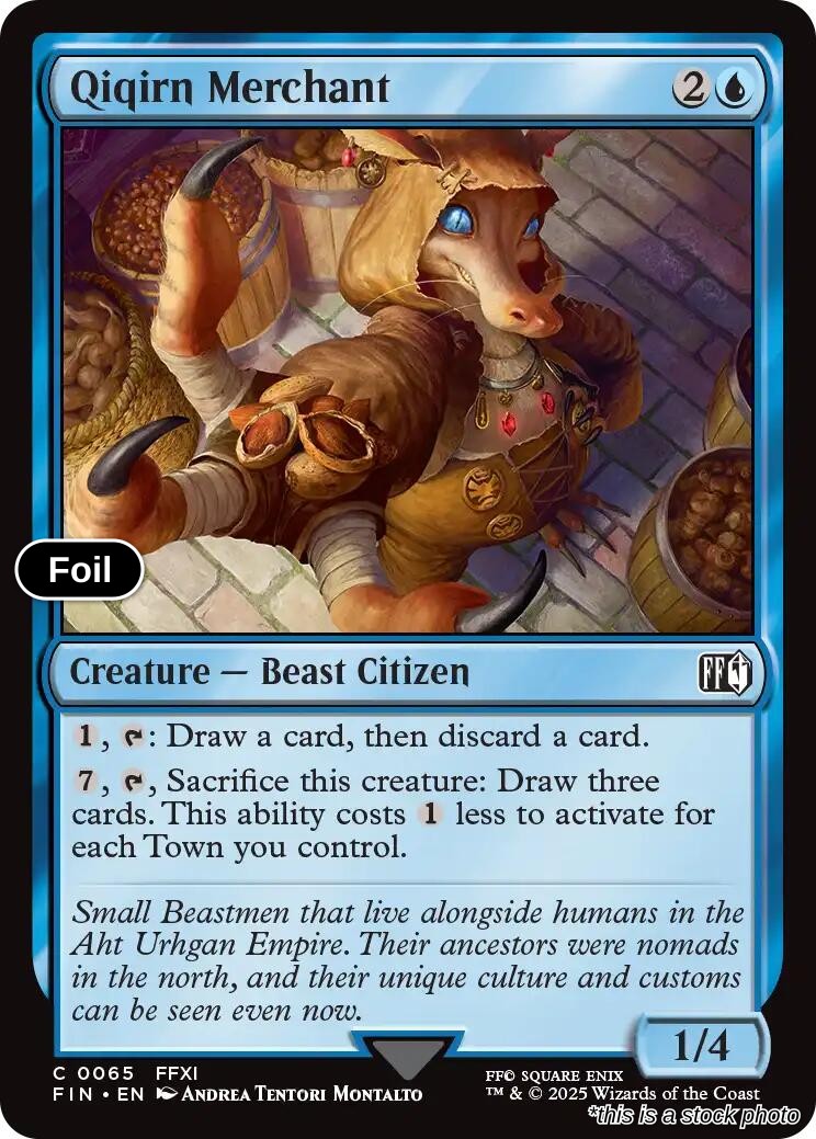 Qiqirn Merchant - 65 - [FIN - FINAL FANTASY] - Foil