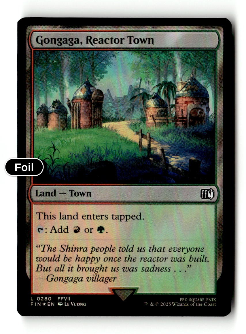 Gongaga, Reactor Town - 280 - [FIN - FINAL FANTASY] - Foil