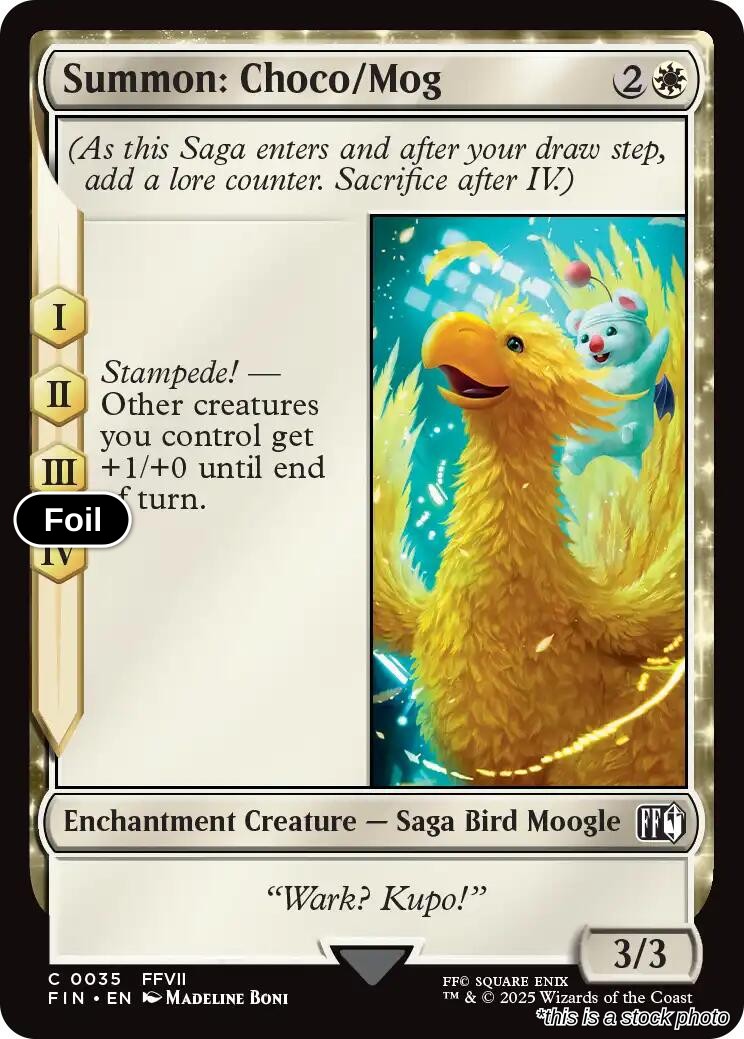 Summon: Choco/Mog - 35 - [FIN - FINAL FANTASY] - Foil