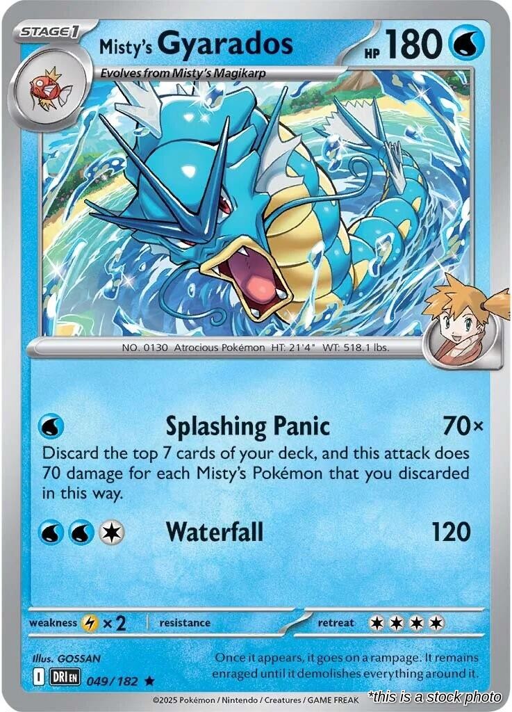 Misty's Gyarados - 049/182 (Non-holo)