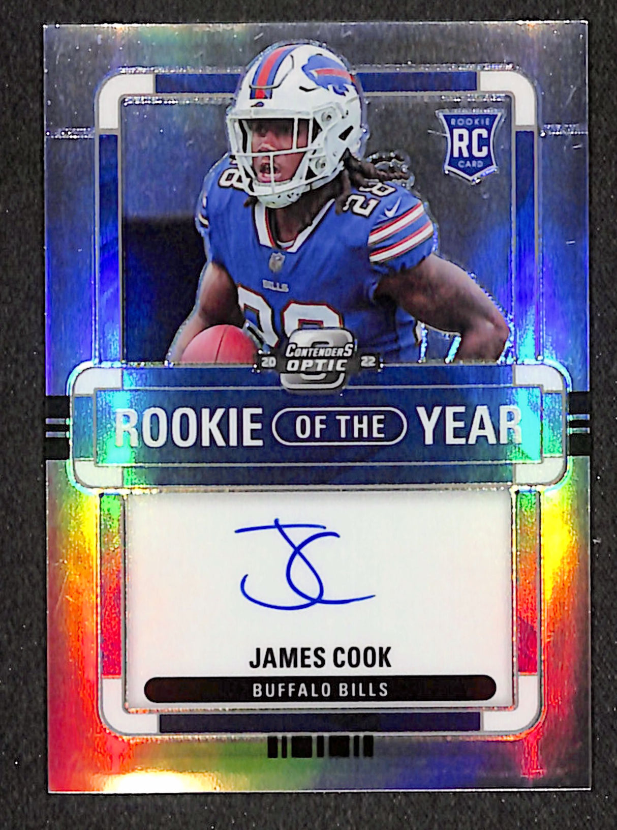 James Cook 2022 Contenders Optic Rookie of the Year Contenders #ROY-JC #/75