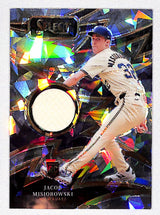 Jacob Misiorowski 2025 Panini Select Sparks Relics Ice Prizm #SP-JM