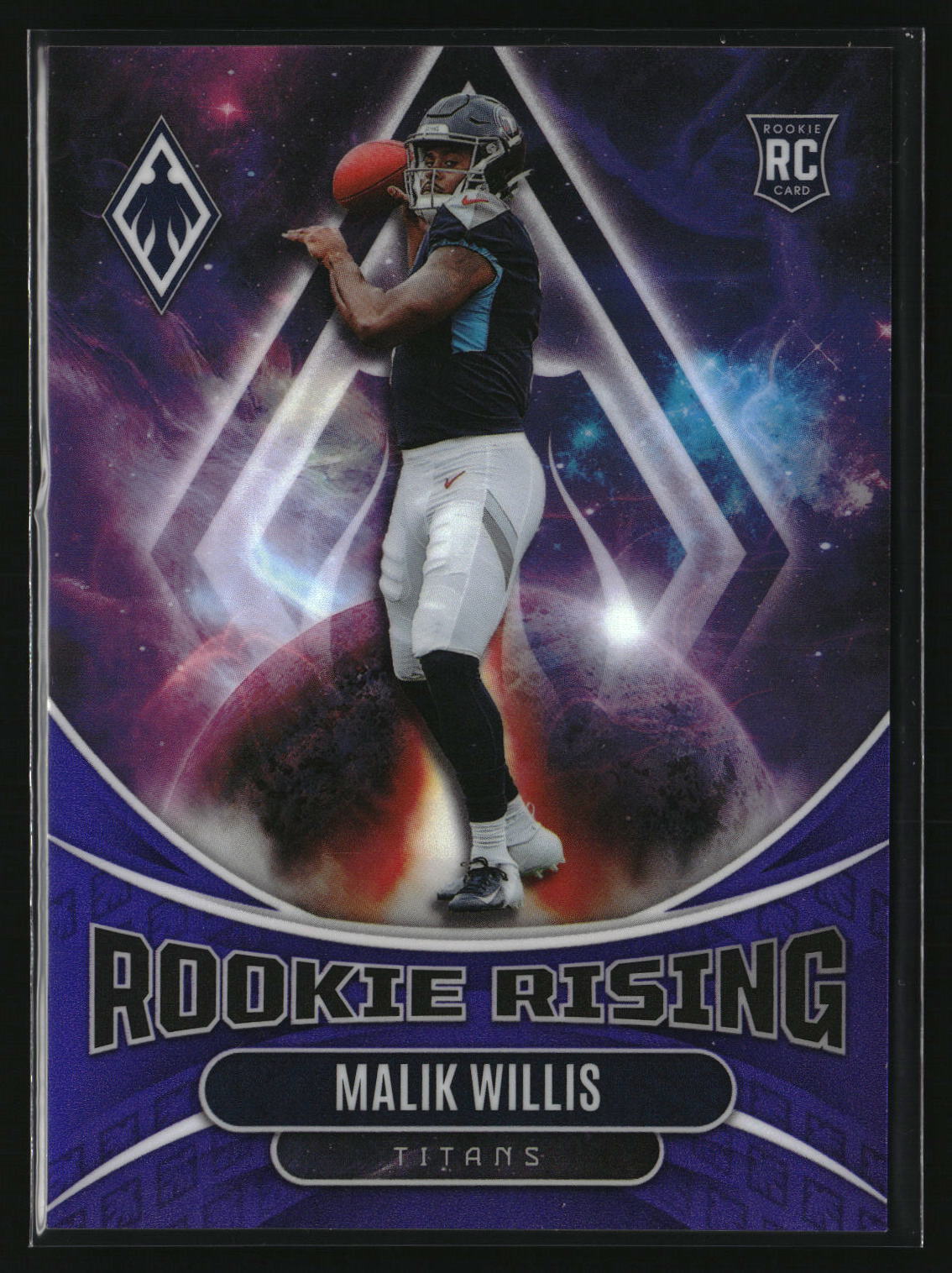 Malik Willis 2022 Panini Phoenix Rookie Rising Purple #RIS-2 #/125