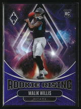 Malik Willis 2022 Panini Phoenix Rookie Rising Purple #RIS-2 #/125