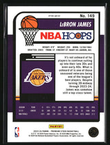 LeBron James 2023-24 Hoops Premium Stock Red Seismic Prizm #149 #/199