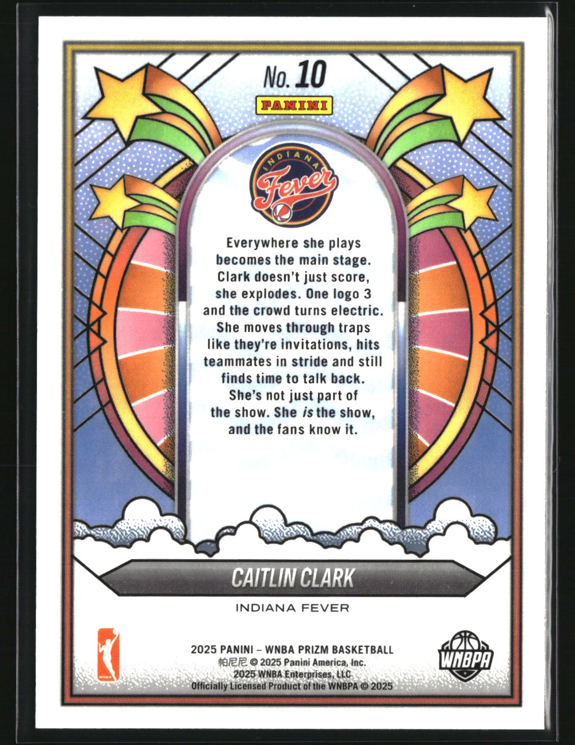 Caitlin Clark 2025 Panini Prizm WNBA Groovy #10