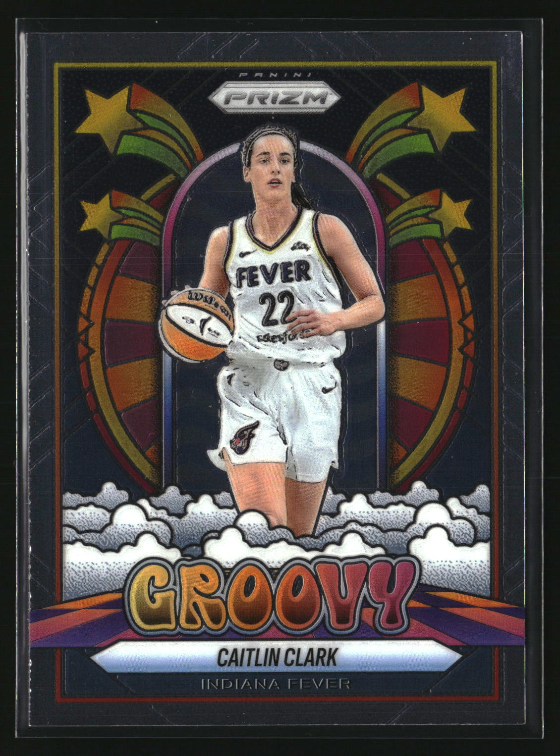 Caitlin Clark 2025 Panini Prizm WNBA Groovy #10