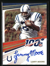 Lenny Moore 2020 Panini Illusions 2020 NFL 100 Signatures #N100-LM