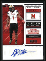 D.J. Moore 2018 Panini Contenders Draft Picks #185