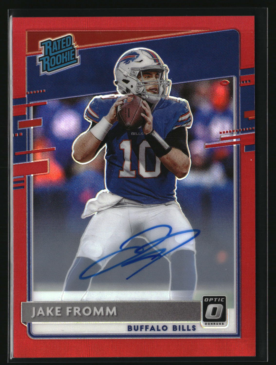 Jake Fromm 2020 Donruss Optic Rated Rookies Autographs Red #155 #/50