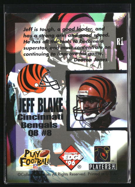 Jeff Blake 1996 Collector's Edge Ripped #R1