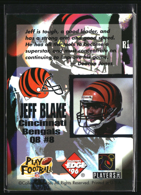 Jeff Blake 1996 Collector's Edge Ripped #R1