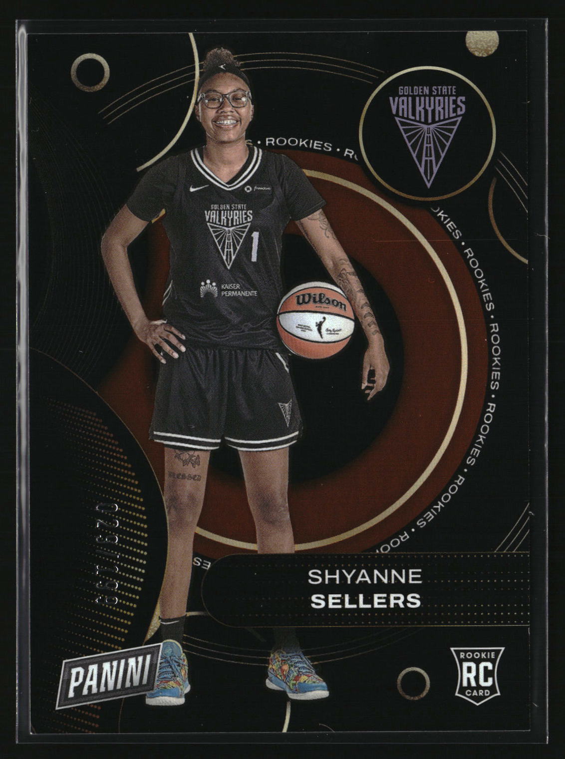 Shyanne Sellers 2025 Panini WNBA Player of the Day Rookies Orange #RC13 #/199