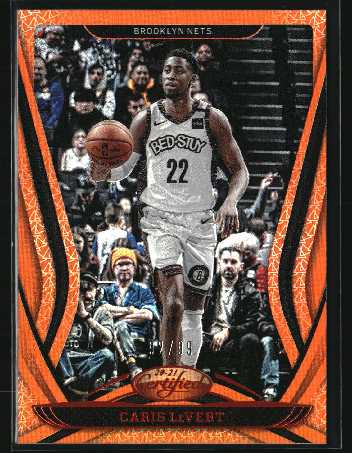 Caris LeVert 2020-21 Panini Certified Mirror Orange #20 #/99