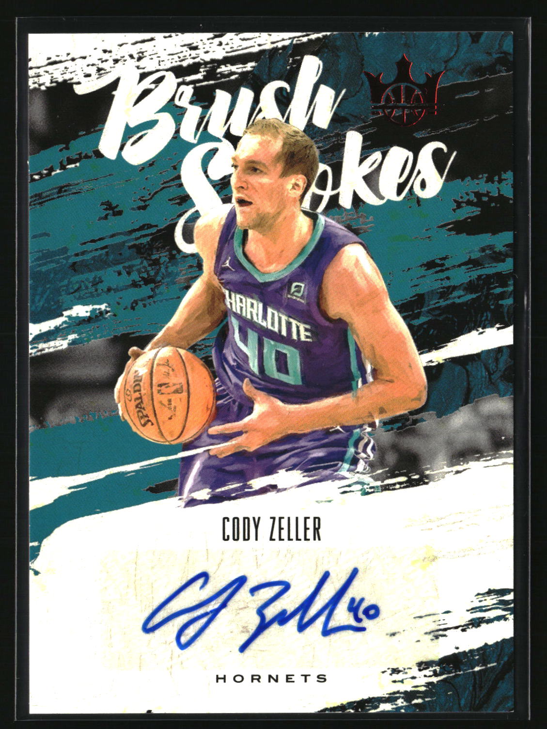 Cody Zeller 2019-20 Panini Court Kings Brush Strokes Ruby #BR-CZE #/99