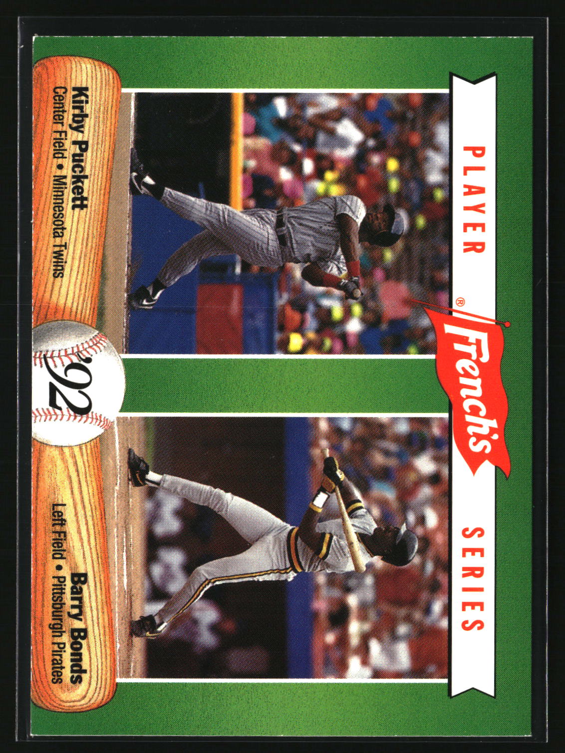Kirby Puckett / Barry Bonds 1992 French's #7