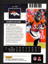 Javonte Williams 2021 Panini Contenders Optic #115