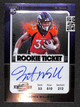 Javonte Williams 2021 Panini Contenders Optic #115