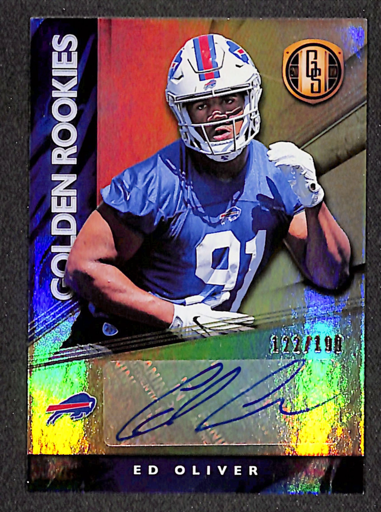Ed Oliver 2019 Panini Gold Standard Golden Rookies Autographs #GRA-EO #/199