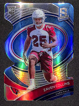 Zaven Collins 2021 Panini Spectra Neon Blue Die Cut #186 #/50