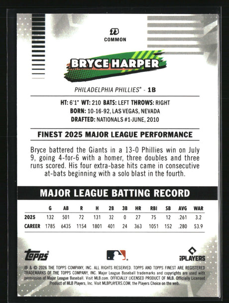 Bryce Harper 2026 Finest #73