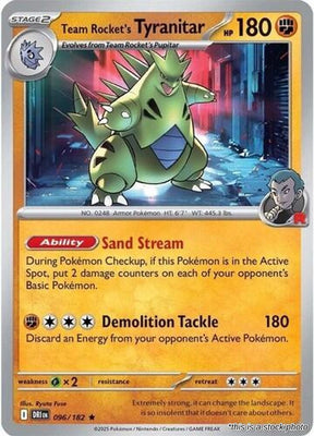 Team Rocket's Tyranitar (Non-holo)