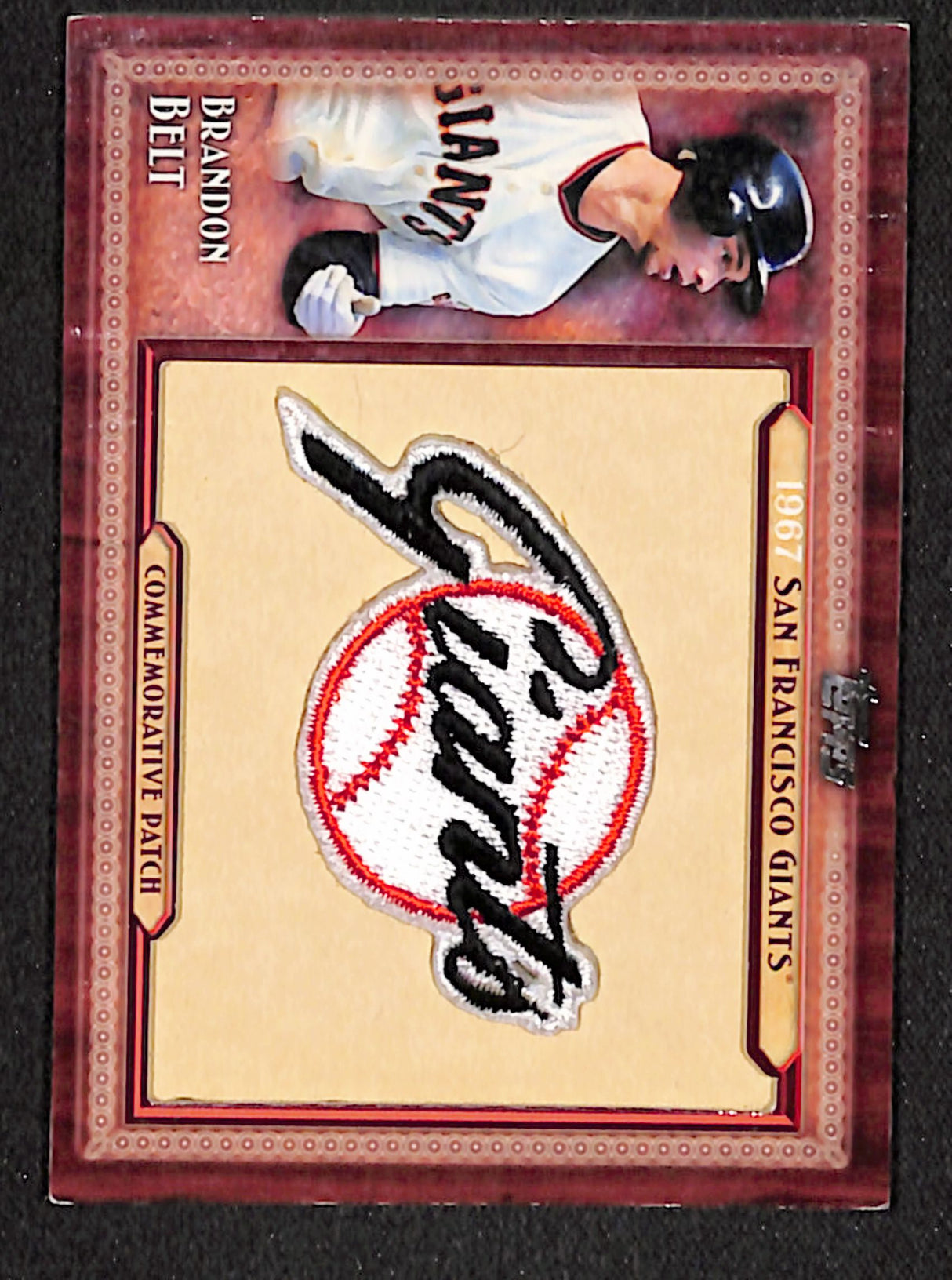 Brandon Belt 2011 Topps Update Throwback Logo Manufactured Patch #TLMP-BB