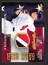Nolan Fontana 2013 USA Baseball Champions Game Gear Jerseys #18 #/99