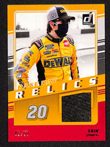 Erik Jones 2021 Donruss Race Day Relics Red #RDR-EJ #/50