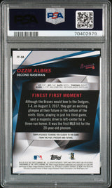 Ozzie Albies 2018 Finest Finest Firsts Gold #FF-OA #/50 PSA 9