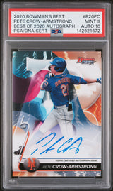 Pete Crow-Armstrong 2020 Bowman's Best Best of 2020 Autographs #B20-PC PSA 9