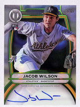 Jacob Wilson 2025 Topps Tribute Tribute Autographs Green #TA-WIL #/99