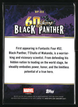 2026 Topps Chrome Marvel Comics 60 Years of Black Panther #BP-03