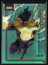 Exodus 2026 Topps Chrome Marvel Comics Aqua Refractor #118 #/199