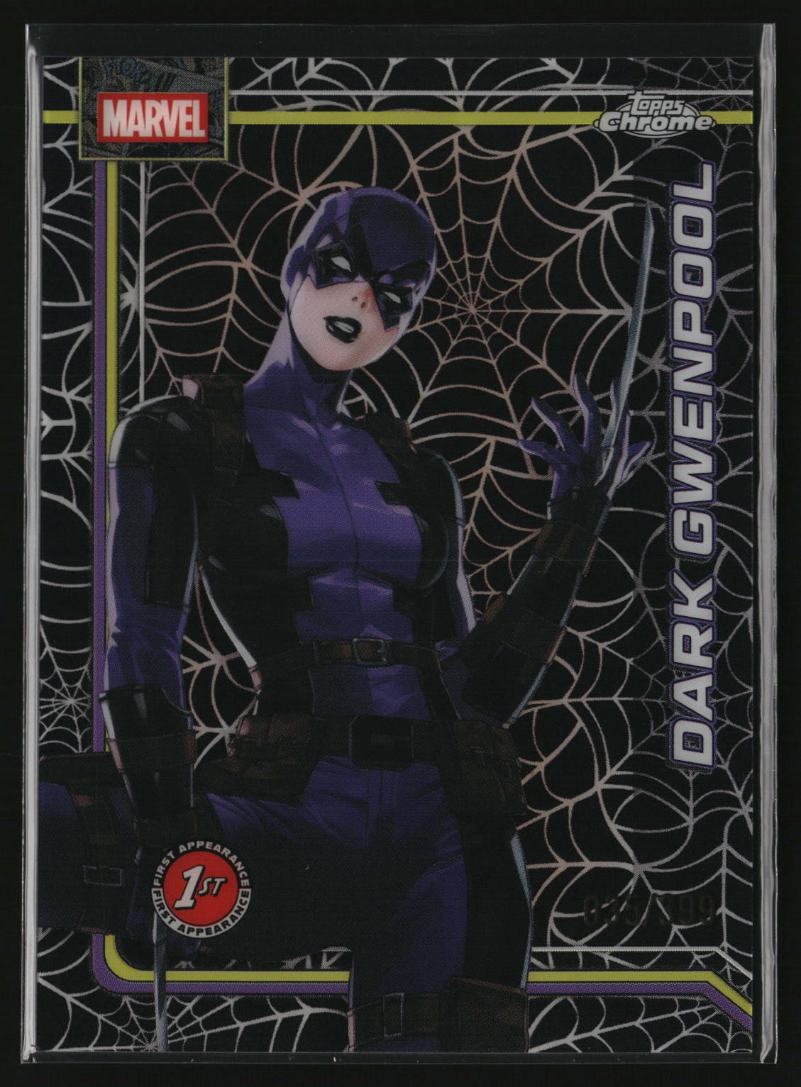 Dark Gwenpool 2026 Topps Chrome Marvel Comics Spider-Web Refractor #27 #/399