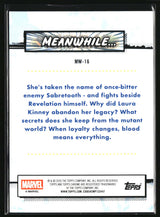 Laura Kinney is Sabretooth 2026 Topps Chrome Marvel Comics Meanwhile... #MW-16