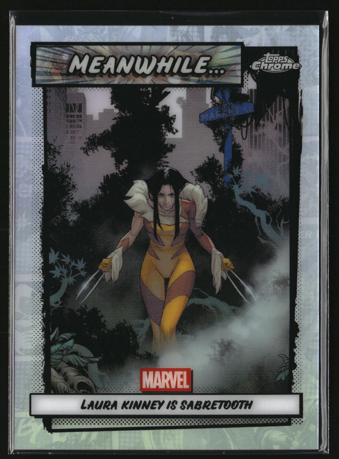 Laura Kinney is Sabretooth 2026 Topps Chrome Marvel Comics Meanwhile... #MW-16