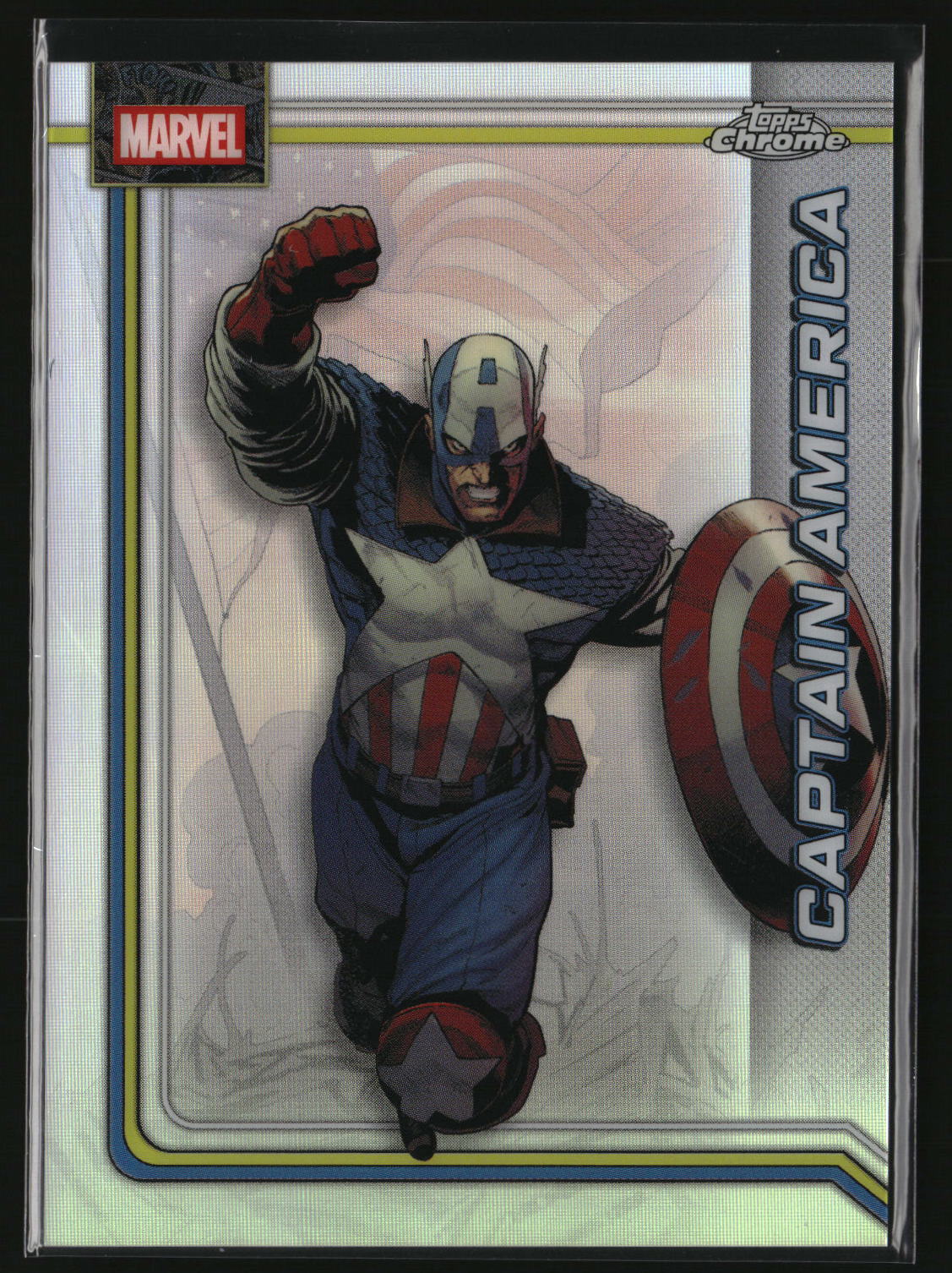 Captain America 2026 Topps Chrome Marvel Comics Refractor #19