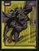 Evangeline Whedon 2026 Topps Chrome Marvel Comics Yellow Refractors #117 #/275