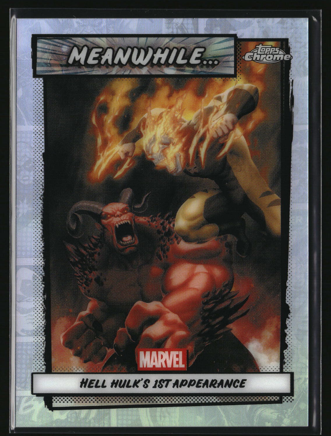Hell Hulk's 1st Appearance 2026 Topps Chrome Marvel Comics Meanwhile... #MW-17