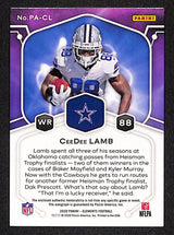 CeeDee Lamb 2020 Panini Elements Proton Patch Autographs #PA-CL #/50