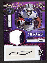 CeeDee Lamb 2020 Panini Elements Proton Patch Autographs #PA-CL #/50