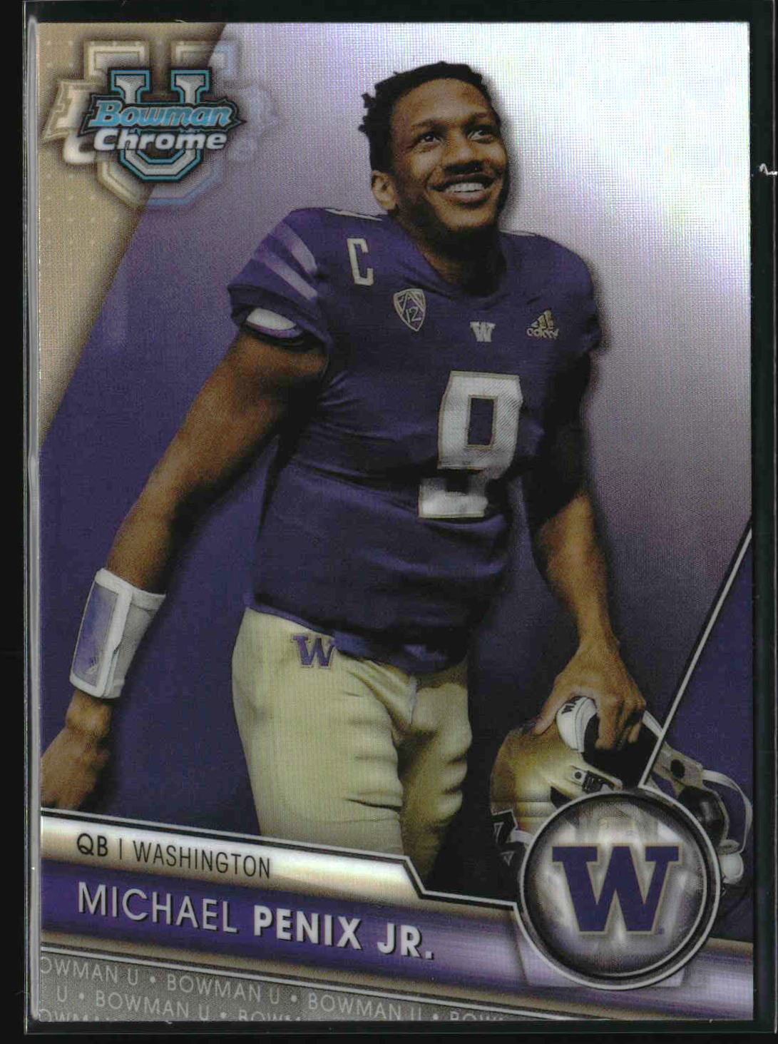 Michael Penix Jr. 2023 Bowman University Chrome #184b