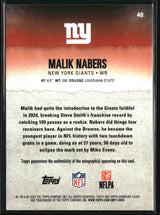 Malik Nabers 2025 Topps Signature Class Autographs #40