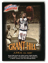 Grant Hill 1997-98 Fleer Million Dollar Moments #12
