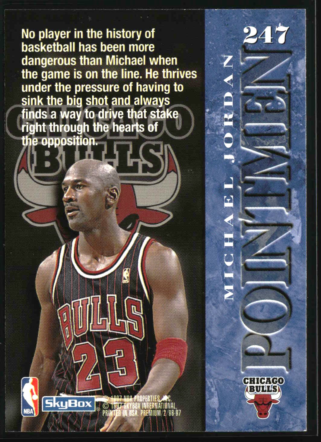 Michael Jordan 1996-97 SkyBox Premium #247