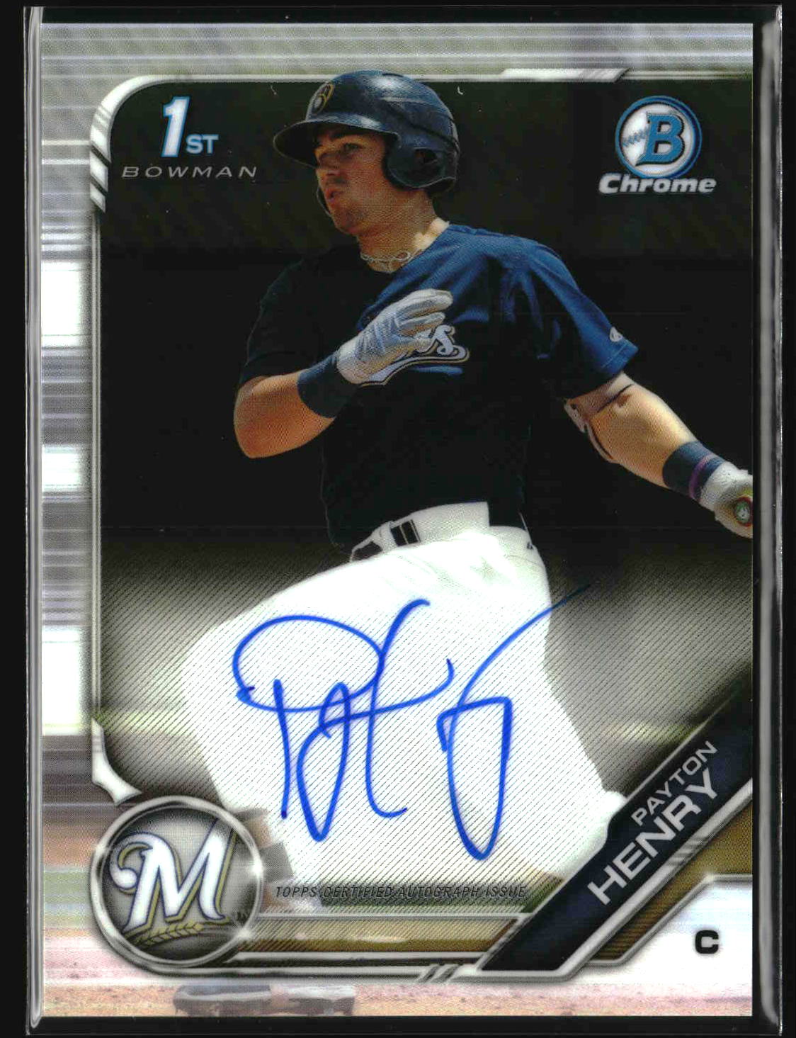 Payton Henry 2019 Bowman Chrome Prospects Autographs #CPA-PH