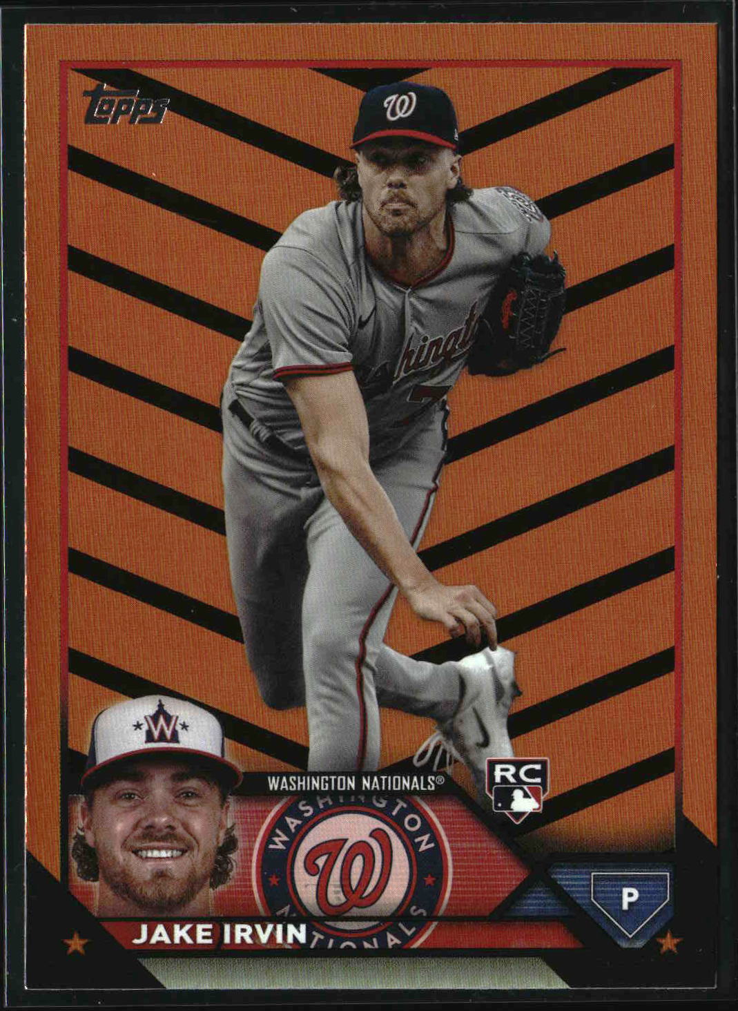Jake Irvin 2023 Topps Update Orange and Black Foil #US224